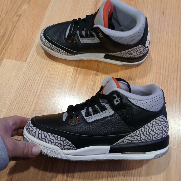 Jordan 3 Retro OG 'Black Cement' Streetwear/Lifestyle Shoes Size 7 Youth… - Picture 9 of 10